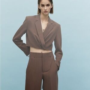 Zara cropped blazer